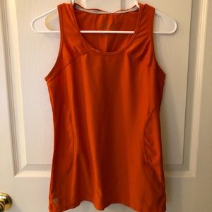 Athleta mesh tank in orange